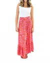 Sealustre Drifter Skirt In Coral Geo In Multi