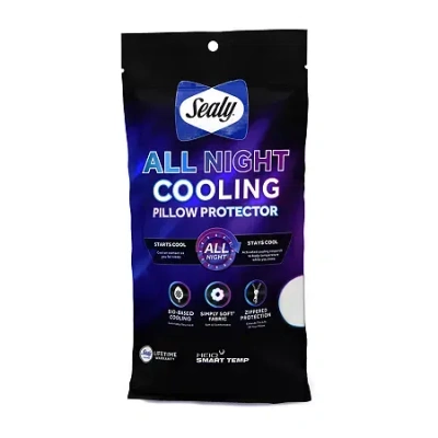 Sealy All Night Pillow Protector In White