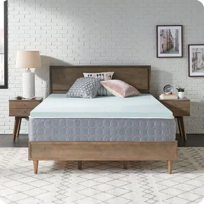Sealy Dreamlife Medium Gel Memory Foam Mattress Topper In Blue