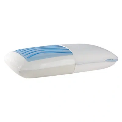 Sealy Dreamlife Memory Foam Gel Medium Firm Pillow In White