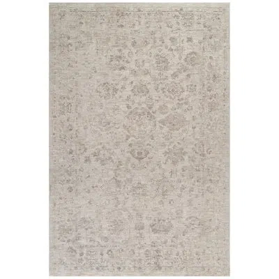 Sealy Easton Floral & Botanical Distressed Vintage Turkish Area Rug With Fringe In Brown