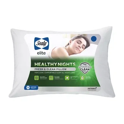 Sealy Healthy Nights Medium Density Bed Pillow In White