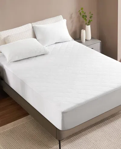 Sealy Heated Cotton Mattress Pad, Full In White