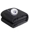 Sealy Heated Flannel Blanket, Twin In Charcoal