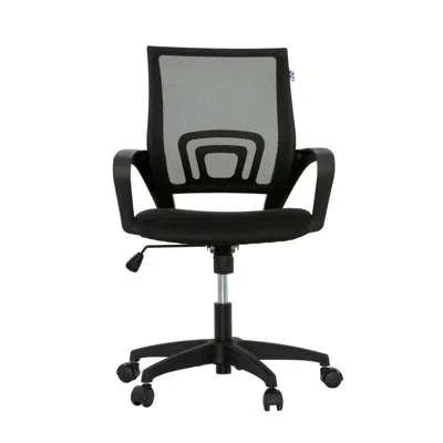Sealy Jupiter Swivel Mesh Office Chair With Arms And Tilt In Black