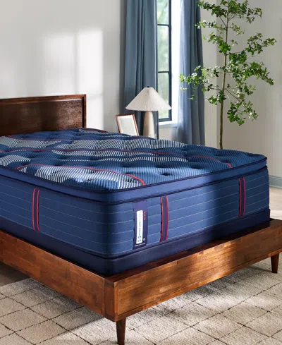 Sealy Posturepedic Elite Brenham Ii 16" Firm Euro Pillow Top Mattress In Blue