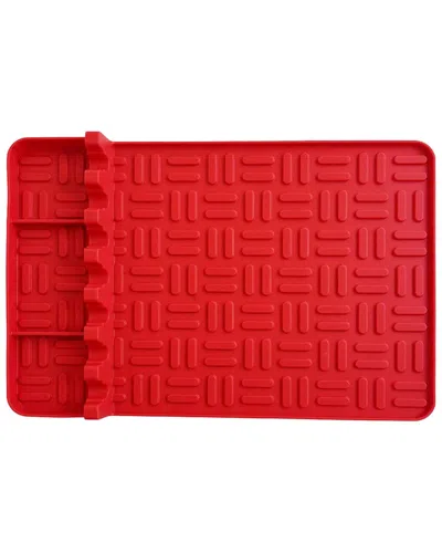 Seamless Outdoors Bbq Silicone Mat In Red
