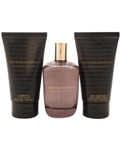 SEAN JOHN SEAN JOHN MEN'S UNFORGIVABLE 3PC GIFT SET