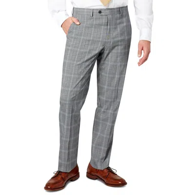 Sean John Mens Plaid Classic Fit Suit Pants In Gray
