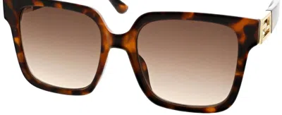 Sean John Women's Large Square Sunglasses In Tortoise In Brown