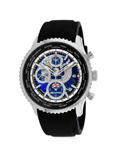 Seapro 250th Anniversary Meridian World Timer Gmt 45mm Watch In Multi