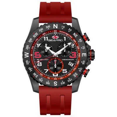 Seapro Gallantry 44mm Watch In Red