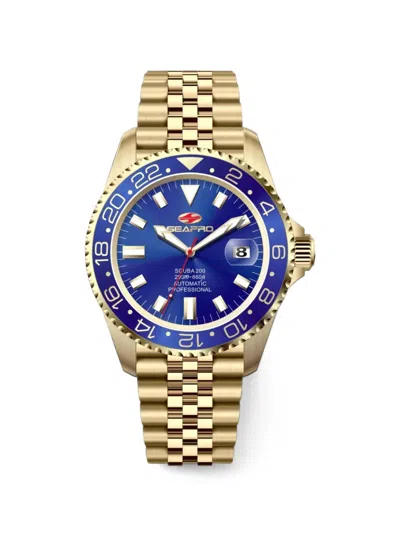 Seapro Grand Meridian 43mm Watch In Gold