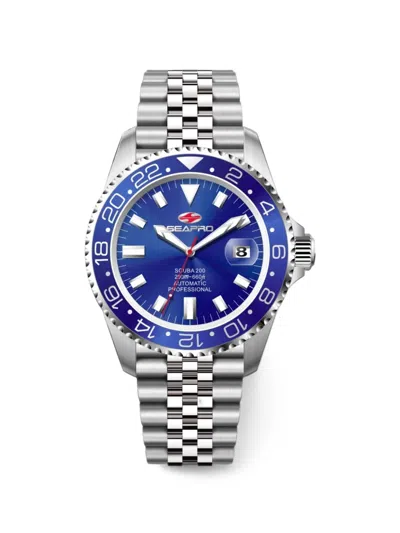Seapro Grand Meridian 43mm Watch In Blue