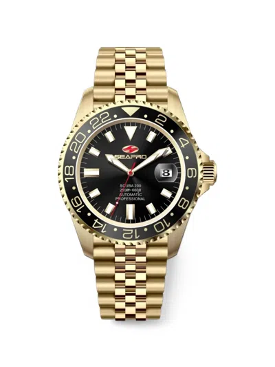 Seapro Grand Meridian 43mm Watch In Gold