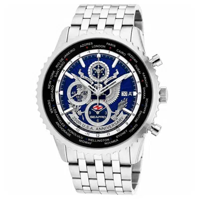 Seapro Men's 250th Anniversary Meridian Limited Edition Timepiece Blue Dial Watch In Multi