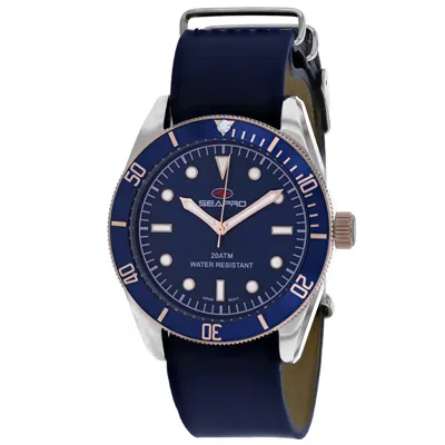 Seapro Men's Blue Dial Watch