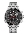 Seapro Mondial Timer Chronograph Quartz Black Dial Mens Watch Sp0150