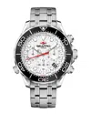 Seapro Mondial Timer Chronograph Quartz White Dial Mens Watch Sp0151