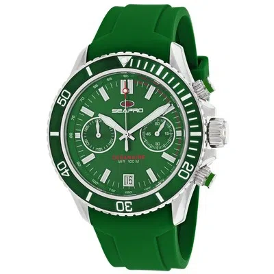 Pre-owned Seapro Men's Thrash Green Dial Watch - Sp0335