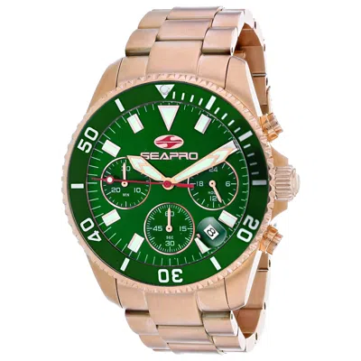 Seapro Scuba 200 Chrono 43mm Watch In Green