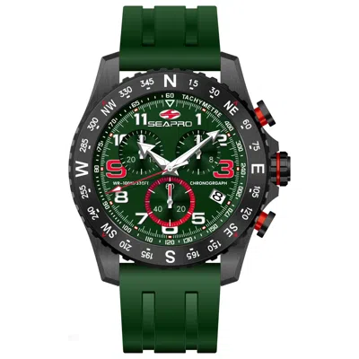 Seapro Gallantry 44mm Watch In Green