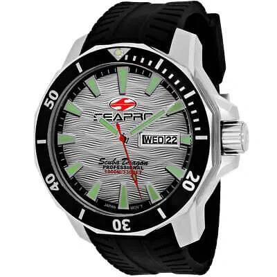 Pre-owned Seapro Mens Diver Limited Edition 1000 Meters Silver Dial Watch - Sp8312