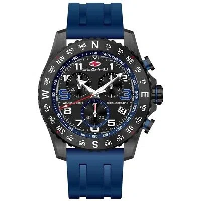 Pre-owned Seapro Mens Gallantry Black Dial Watch - Sp9733