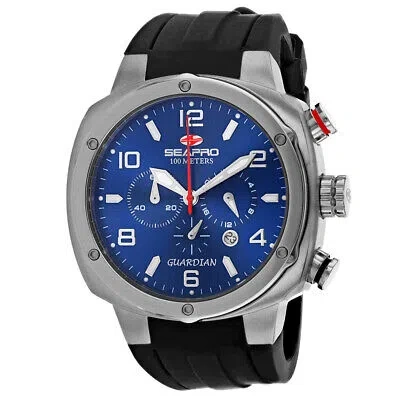 Pre-owned Seapro Mens Guardian Blue Dial Watch - Sp3342
