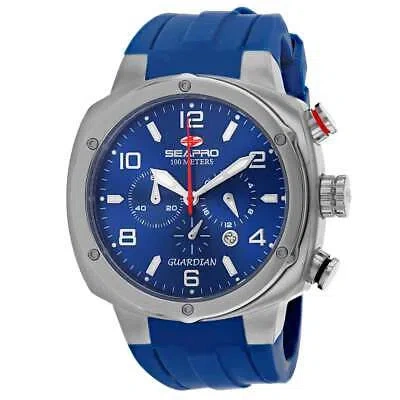 Pre-owned Seapro Mens Guardian Blue Dial Watch - Sp3343