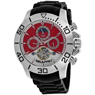 Pre-owned Seapro Mens Montecillo Red And White Dial Watch - Sp5123