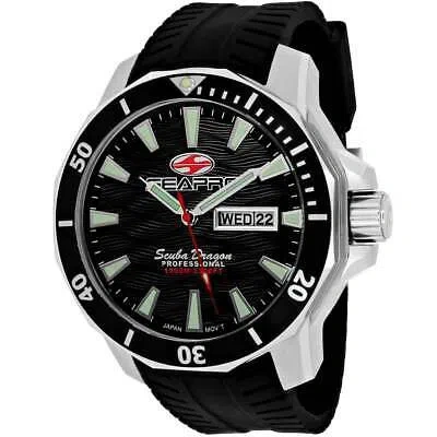Pre-owned Seapro Mens Scuba Dragon Diver Limited Edition 1000 Meters Black Dial Watch -