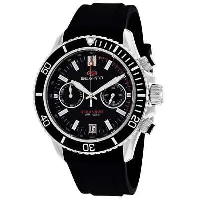 Pre-owned Seapro Mens Thrash Black Dial Watch - Sp0330