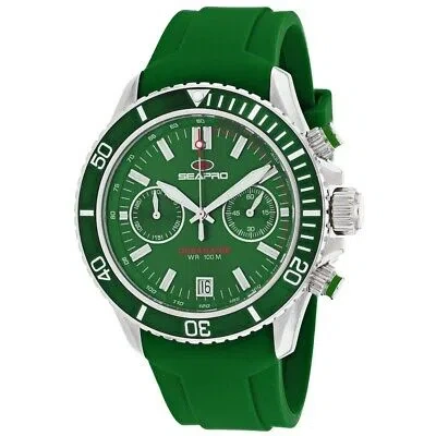 Pre-owned Seapro Mens Thrash Green Dial Watch - Sp0335