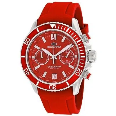 Pre-owned Seapro Mens Thrash Red Dial Watch - Sp0336