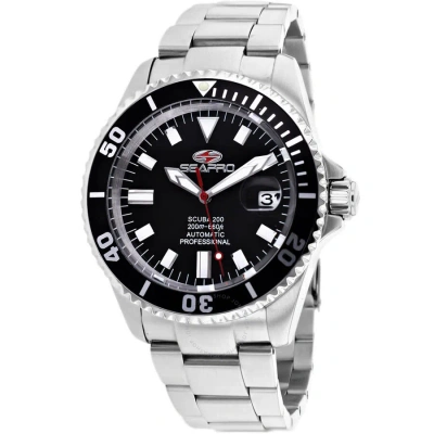 Seapro Scuba 200 Automatic Black Dial Men's Watch Sp4311 In Metallic