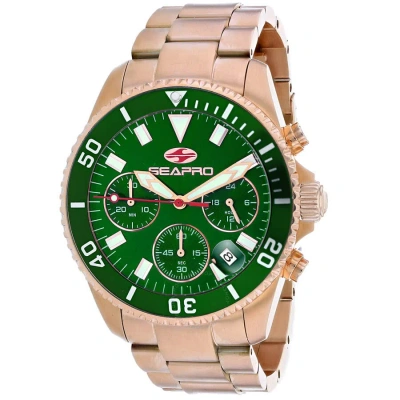 Seapro Scuba 200 Chrono Green Dial Men's Watch Sp4356