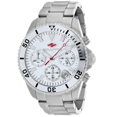 Seapro Scuba 200 Chrono Silver-tone Dial Men's Watch Sp4350 In Gray