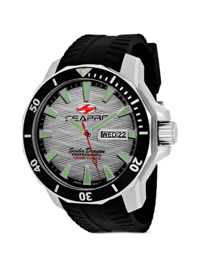 Seapro Scuba Dragon 48mm Watch In Black