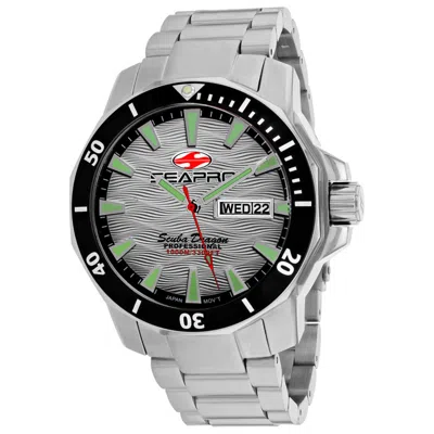 Seapro Scuba Dragon Watch In Silver