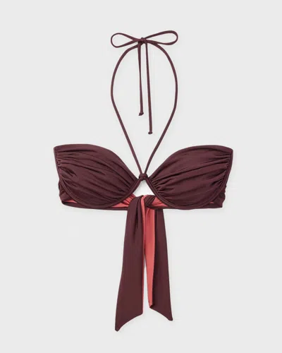 Seaquelle Bikini Top Billow In Burgundy