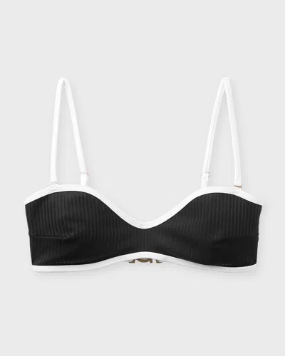 Seaquelle Bikinitopp Ribbed Svart