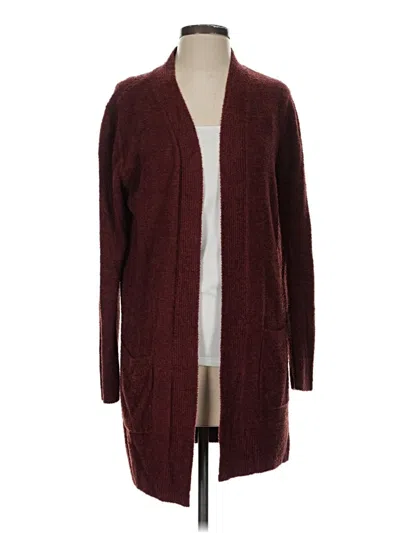 Pre-owned Search For Sanity Cardigan Sweater In Burgundy