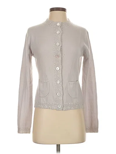 Pre-owned Searle Cardigan Sweater In Silver