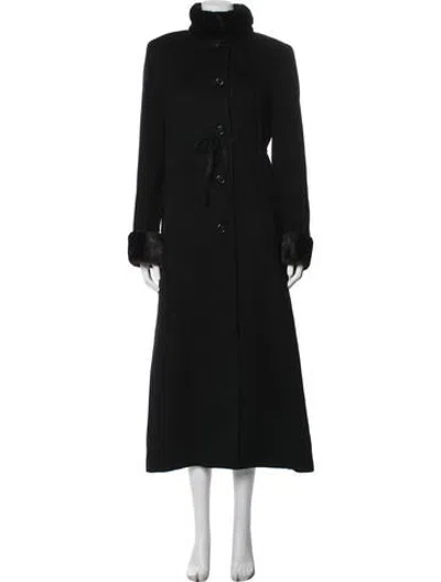 Pre-owned Searle Cashmere Coat In Black