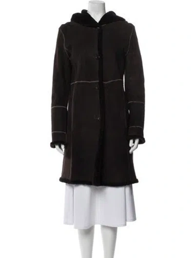 Pre-owned Searle Coat In Brown