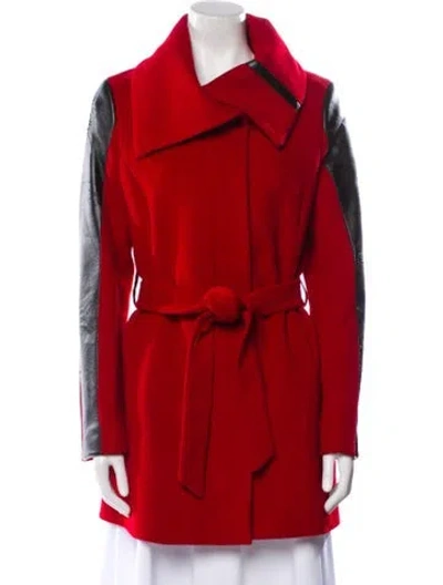 Pre-owned Searle Coat In Red