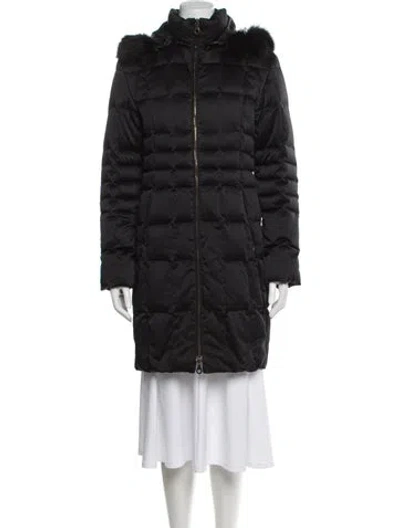 Pre-owned Searle Down Coat In Black