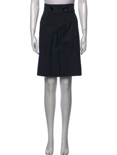 Pre-owned Searle Knee-length Skirt In Black