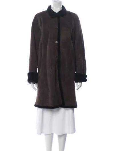 Pre-owned Searle Shearling Coat In Multi